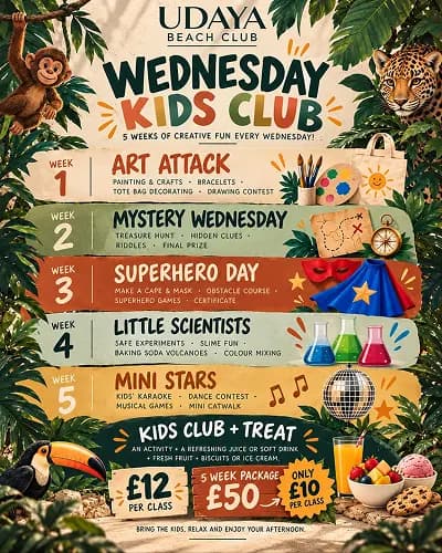 Wednesday Kids Club poster